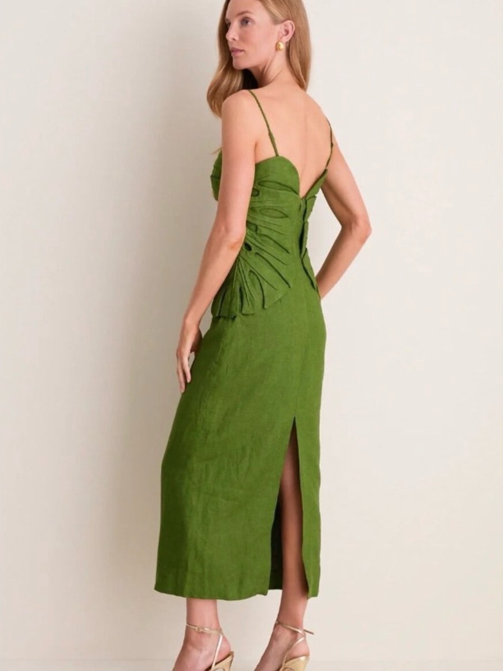 NWT Farm Rio Monstera Leaf Sleeveless Dress - Picture 5 of 5